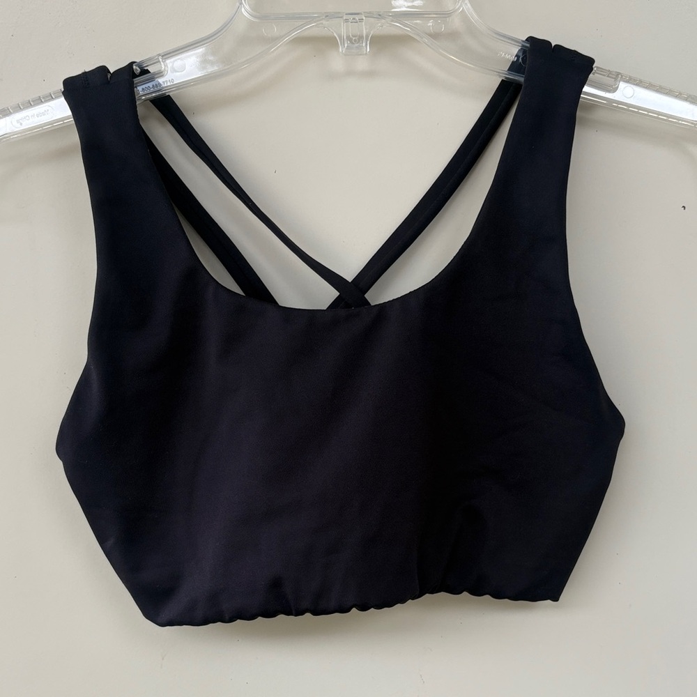 Senita Athletics Black Activewear Top